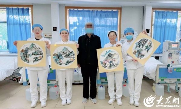 十二幅水墨画见证护患温暖情——山东大学齐鲁医院德州医院血液透析室收到患者暖心致谢