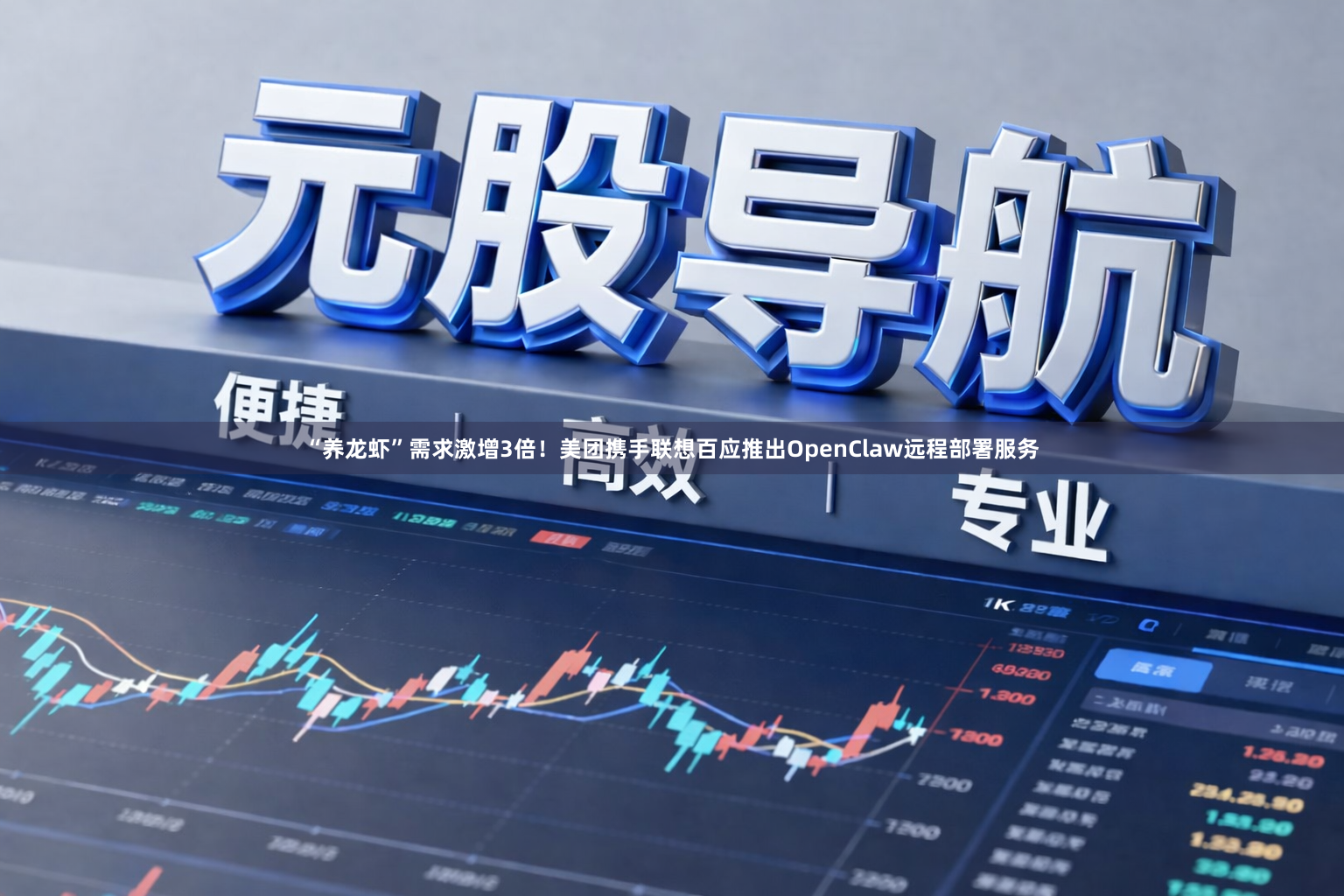 “养龙虾”需求激增3倍！美团携手联想百应推出OpenClaw远程部署服务