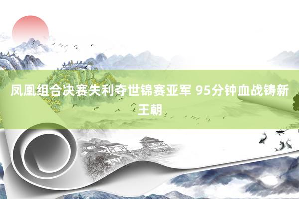 凤凰组合决赛失利夺世锦赛亚军 95分钟血战铸新王朝