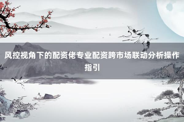 风控视角下的配资佬专业配资跨市场联动分析操作指引